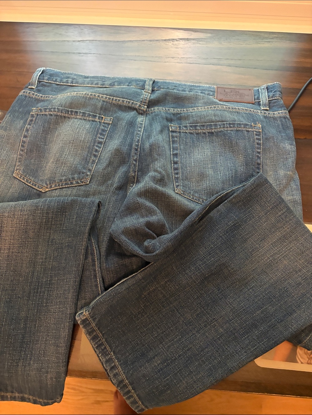 Ralph Lauren Straight-Leg Blue Denim Jeans